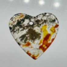 Load image into Gallery viewer, Glowing 29mm Red Limbcast Agate Heart Pendant Bead 5775Ai

