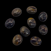 Load image into Gallery viewer, Rare 9 Chocolate Jasper 10x8mm Oval Coin Beads 009157
