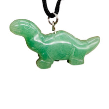 Load image into Gallery viewer, Aventurine Diplodocus Dinosaur Pendant | 3/4&quot; Long | Green |
