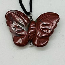 Load image into Gallery viewer, Brecciated Jasper Stone Butterfly Pendant| 1&quot; Long | Red | 1 Pendant Necklace |
