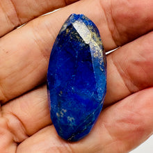 Load image into Gallery viewer, Blue Lapis Lazuli Designer Cut Pendant Bead 100ct 44x21x15mm
