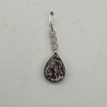 Load image into Gallery viewer, Tahitian Mother of Pearl, Rose Quartz Sterling Silver Pendant | 1 1/2&quot; Long |

