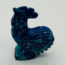 Load image into Gallery viewer, Crowing Rooster Animal Carving | 1 Figurine | | 1 3/4 x 1 3/8" | Blue, Green
