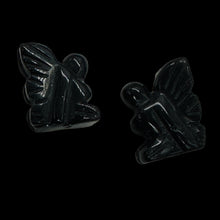 Load image into Gallery viewer, 2 Hematite Pixie Fairy Beads | 21x16x7mm | Charcoal Black

