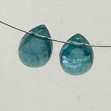 Load image into Gallery viewer, Rare 2 Seafoam Fluorite Pear Briolette Beads 9989
