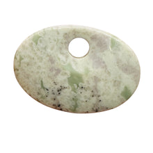 Load image into Gallery viewer, Harmony Stone Oval Centerpiece Bead - Snowy Lands| 63x45x8mm | 1 Bead |
