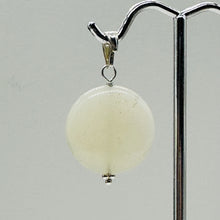 Load image into Gallery viewer, Gemmy Peruvian Opal Sterling Silver Pendant | White |1 1/4&quot; (Long) | 20mm |
