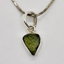 Load image into Gallery viewer, Moldavite 8.88ct Sterling Silver Heart Pendant | 3/4&quot; Long | Green | 1 Pendant |
