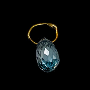 0.25cts Blue Diamond Brio 18K Gold Pendant Bead 5868AB