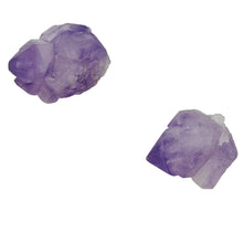 Load image into Gallery viewer, Amethyst Natural Crystals Parcel | 29x27x15 and 27x23x15m | Purple | 2 Beads |
