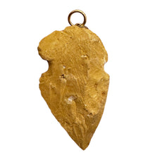 Load image into Gallery viewer, Sandstone Carved Arrowhead Pendant | 1 3/4&quot; Long | Red, Tan | 1 Pendant |
