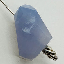 Load image into Gallery viewer, Chalcedony Druzy 30ct Designer Cut Pendant Bead | 27x15x12mm | Blue | 1 Bead |
