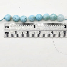 Load image into Gallery viewer, Sky-Blue Larimar Faceted Round Beads | 6mm | Blue | 8 Bead(s)
