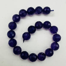 Load image into Gallery viewer, Amethyst AAA Faceted Round Bead Half Strand | 10mm | Purple | 20 Beads |
