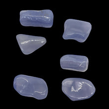 Load image into Gallery viewer, Chalcedony Gemstone 52g Pendant Beads | 30x15x14 to 28x19x11mm | Blue | 6 Beads|
