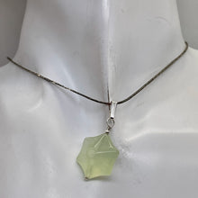 Load image into Gallery viewer, Jade Star Sterling Silver Pendant | Minty Green | 1 1/4&quot; Long | 1 Pendant |
