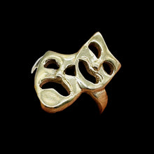 Load image into Gallery viewer, Silver Smiling &amp; Frowning Drama Mask Designer Ring ' Size 6 ' Sterling Silver
