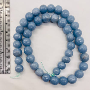 Angelite Round Bead Parcel | 10mm | Blue | 6 beads |