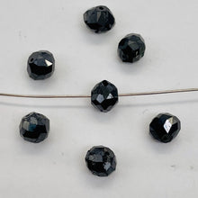 Load image into Gallery viewer, 1 Fancy Color 0.61cts Natural Black Diamond Roundel Bead 9892D

