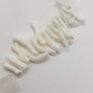 Coral Branch Beads | 16x3 to 12x2mm | White | 14 Beads |
