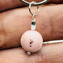 Load image into Gallery viewer, Pink Peruvian Opal Matte Finish Drop Pendant | Pink, Black | 1 1/4&quot; Long |

