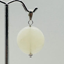 Load image into Gallery viewer, Gemmy Peruvian Opal Sterling Silver Pendant | White |1 1/4&quot; (Long) | 20mm |
