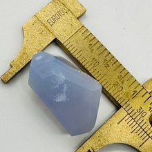 Load image into Gallery viewer, Chalcedony Druzy 30ct Designer Cut Pendant Bead | 27x15x12mm | Blue | 1 Bead |
