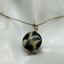 Load image into Gallery viewer, Gemmy Dendritic Peruvian Opal 14K Gold Filled Pendant | Clear Black|1 1/4&quot; Long|
