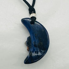 Load image into Gallery viewer, Blue White Sodalite Star and Moon Pendant Necklace Celestial Jewelry
