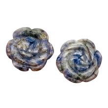 Load image into Gallery viewer, Bloomin' 2 Carved Flower Sodalite Rose Beads 9290SD
