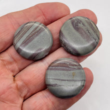 Load image into Gallery viewer, 3 Martian Landscape Jasper Disc Pendant Beads 009195
