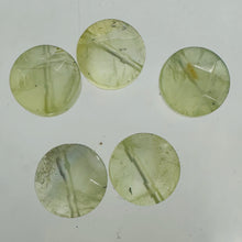 Load image into Gallery viewer, Green Tourmaline Faceted Round Beads 10x6mm 5 Natural Gemstone Beads
