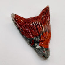 Load image into Gallery viewer, Red Jasper Carving Wolf Head Pendant Bead | 40x30x10mm | Red | 1 Bead |

