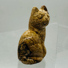 Load image into Gallery viewer, Hand Carved Stone Abyssinian Sitting Cat Collectible | 41x25x17mm | Red, Orange
