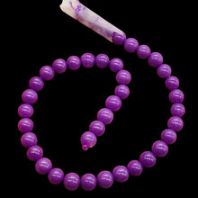 Load image into Gallery viewer, Phosphosiderite AAA Round Beads Half Strand | 8" Long | Purple | 40 Beads |
