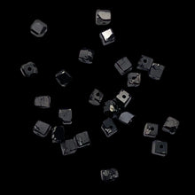 Load image into Gallery viewer, Natural Black Diamond 2.3cts Scissor Cut Cube Beads | 1x1mm to 2x1mm | 25 Beads|
