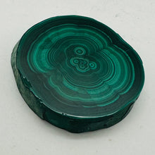 Load image into Gallery viewer, Malachite 37g Polished Round Stalactite Slice | 1 Specimen | | 46x41x7mm | Green
