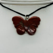 Load image into Gallery viewer, Brecciated Jasper Stone Butterfly Pendant| 1&quot; Long | Red | 1 Pendant Necklace |
