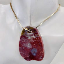 Load image into Gallery viewer, Fancy Jasper Pendant | 62x42x7mm | Mauve Pink | 1 Bead
