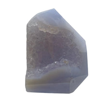 Load image into Gallery viewer, Chalcedony Druzy 56ct Designer Cut Pendant Bead| 28x20x13mm|Blue |1 Pendant Bead

