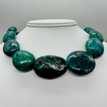 Load image into Gallery viewer, Turquoise Natural Focal Nugget Bead Strand | 181g | 16&quot; | Blue, Black| 14 Strand
