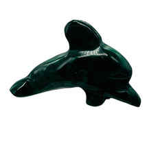 Load image into Gallery viewer, Dolphin 75g Malachite Carved Gemstone Figurine| 76x47x20mm | Green | 1 Specimen|
