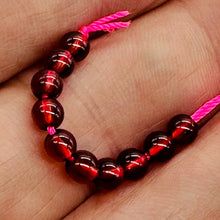 Load image into Gallery viewer, Champagne Garnet AAA Round Beads Half Strand | 4mm | Red | 50 Beads |
