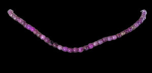 Vivid Natural, Untreated Purple Lepidolite 4mm Round Bead 14 Inch Strand 106734