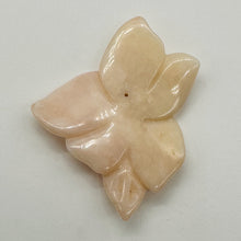 Load image into Gallery viewer, Peruvian Opal 44ct Carved Flower Pendant Bead | 40x45x5mm | Pink | 1 Bead |
