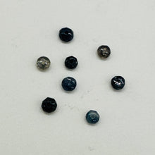 Load image into Gallery viewer, Fancy Natural Sapphire Faceted Bead Parcel | Blue | 4x2.5mm | 8 Beads|
