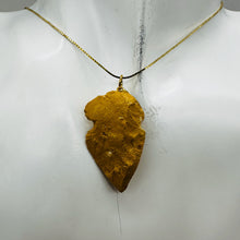 Load image into Gallery viewer, Sandstone Carved Arrowhead Pendant | 1 3/4&quot; Long | Red, Tan | 1 Pendant |
