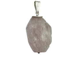 Load image into Gallery viewer, Kunzite Faceted 26x19x10mm Sterling Silver Pendant | 1 1/ 2&quot; Long | Pink |
