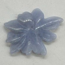 Load image into Gallery viewer, Chalcedony 18ct Hand Carved Flower Pendant | 30x26x4mm | Blue | 1 Pendant Bead |
