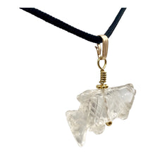 Load image into Gallery viewer, Quartz Koi Fish Pendant Necklace | Semi Precious Stone Jewelry | 14k Pendant
